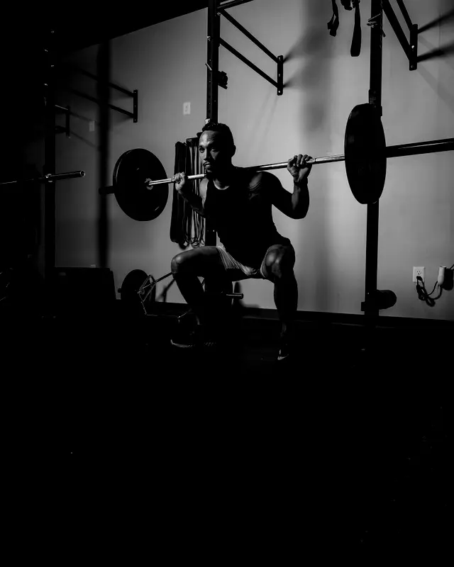 Kniebeuge mit der Langhantel